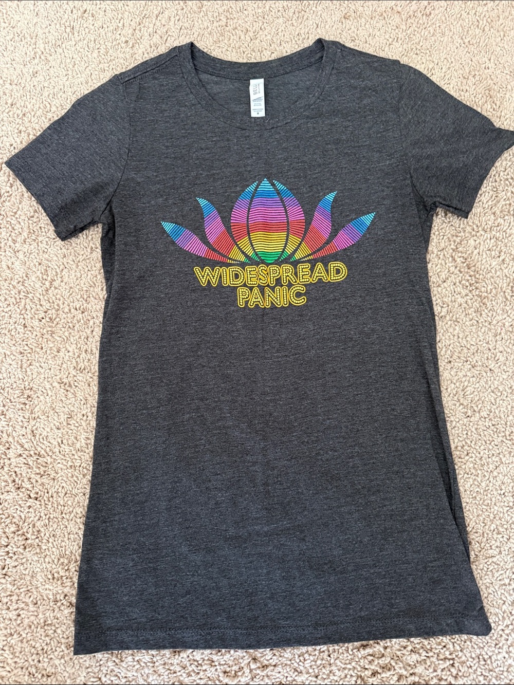 Widespread Panic Rainbow Lotus Graphic Tee - Charcoal